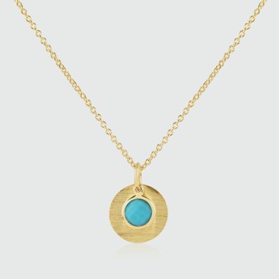 Bali December Turquoise Birthstone Necklace