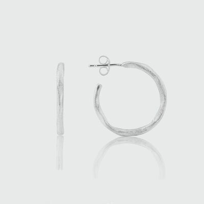 Olivera Piccolo Silver Hoop Earrings