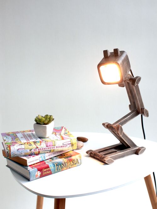 Wooden table lamp "Sketch"