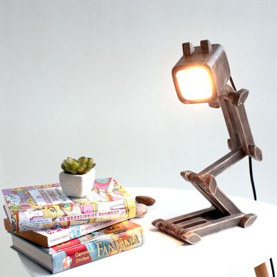 Lámpara de mesa de madera "Sketch"