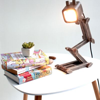 Wooden table lamp "Sketch"