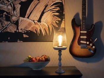 Lampe de Table / Chevet " Filet de Fer " 6