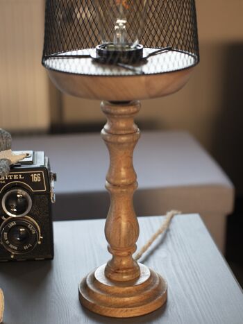Lampe de Table / Chevet " Filet de Fer " 11