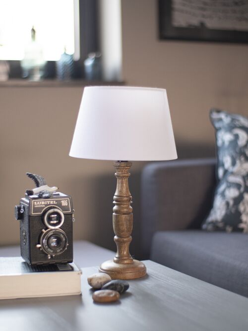 Table / Bedside lamp "White Hat"