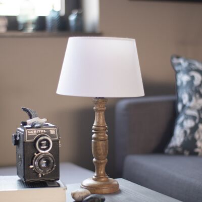 Table / Bedside lamp "White Hat"