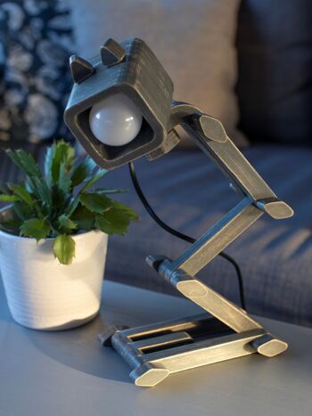 Lampe à poser en bois "Ultimate Grey" 16