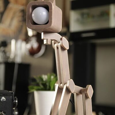 Lampe à poser en bois "Noisette"