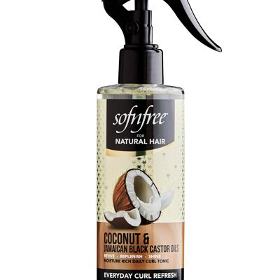 Sofnfree Coconut & Black Castor Oil Everyday Curl Refresh