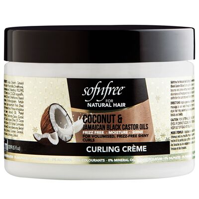 Crema rizadora de aceites de coco y ricino negro Sofnfree