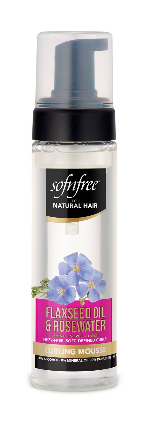 Sofnfree Flaxseed & Rosewater Curling Mousse