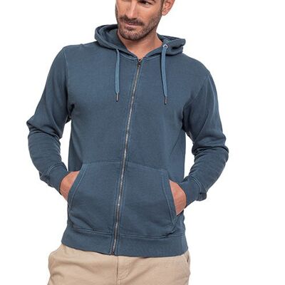 Sudadera MSW-ENZYME-ZIP-BLUE