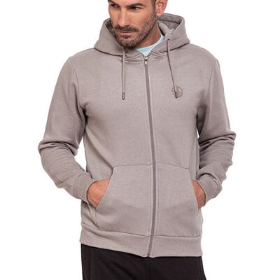 Sudadera MSW-CLASSIC-ZIP-TAUPE