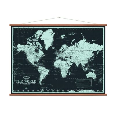 World Map Black
