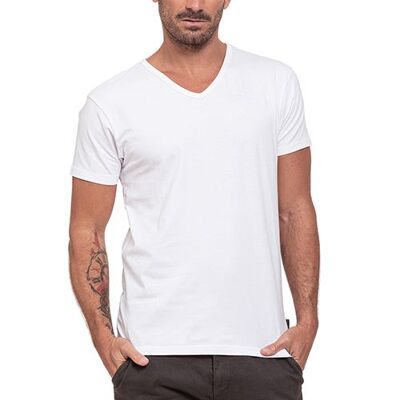 Camiseta MT LYCRA VEE-WHITE
