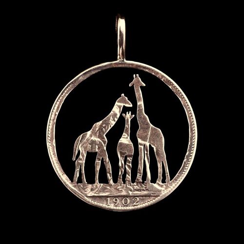 Giraffe Family - Non silver Two Shillings (1947-1967)