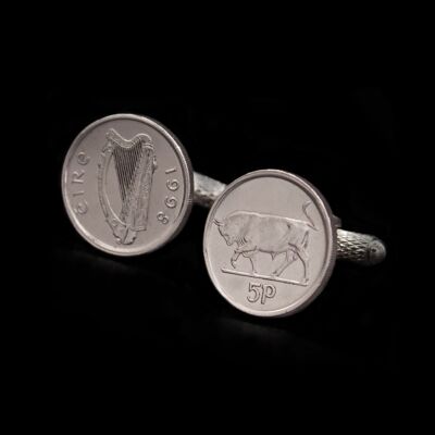 Irish 5 Pence Cufflinks