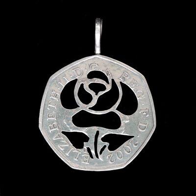 Rose - Dollar aus massivem Silber