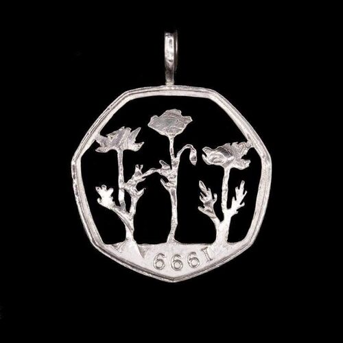 Poppy Field - Non Silver Two Shilling (1947-67)