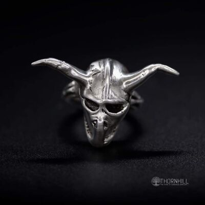 Silent Demon Skull Ring