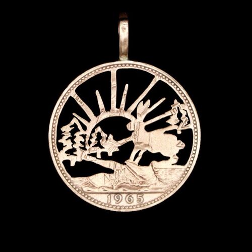 Hare and the Sunset - Solid Silver Half Dollar (pre 1965)