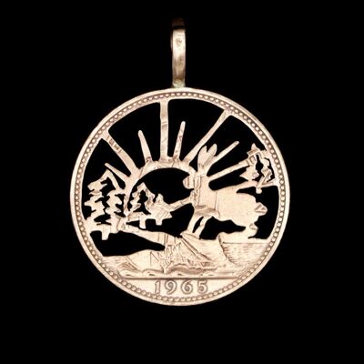 Hare and the Sunset - Solid Silver Dollar