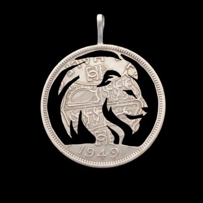 Lion - Deux shillings en argent massif (avant 1919)