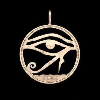 Eye of Ra - Deux shillings en argent massif (avant 1919) 1