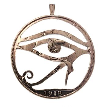 Eye of Ra - Deux shillings en argent massif (avant 1919) 2