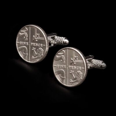 Modern Five Pence Cufflinks