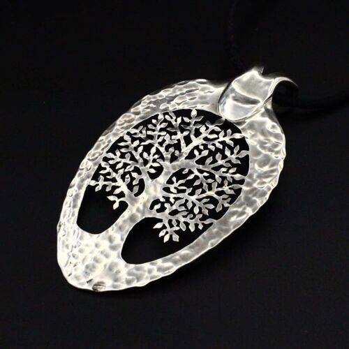 Oak Tree of Life - silver plated teaspoon