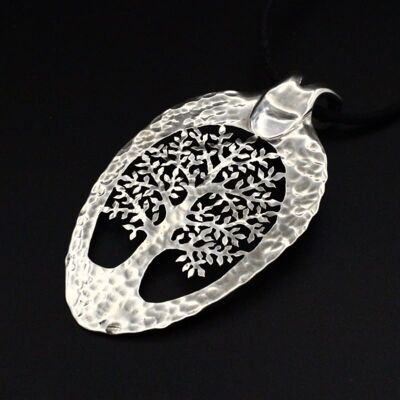 Oak Tree of Life - Cucharadita de plata maciza