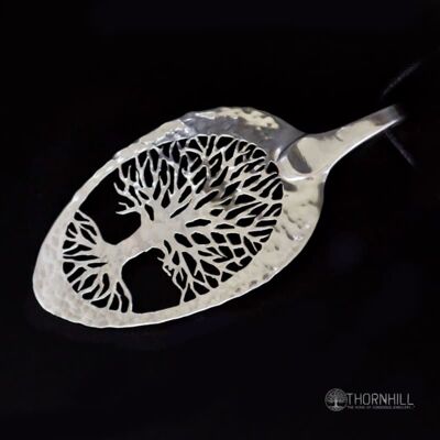 Thornhill's Tree of Life - Cuchara de mesa de plata maciza - 1