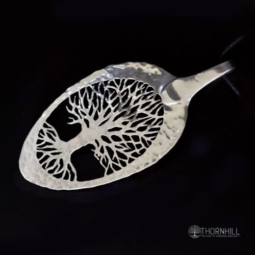 Thornhill's Tree of Life - Solid Silver Serving Spoon (larger) - 1