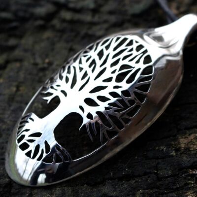 Thornhill's Tree of Life - Cuchara de mesa de plata maciza - 2