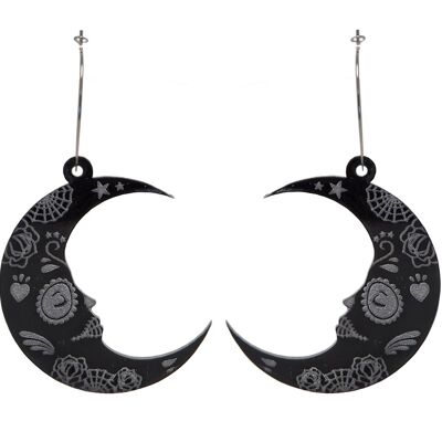 LUNA MUERTE EARRINGS - HOOP (STRETCHED EAR)