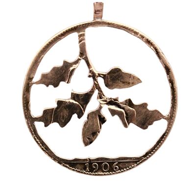 Oak Leafs - Solid Silver Half Crown (pre 1919)