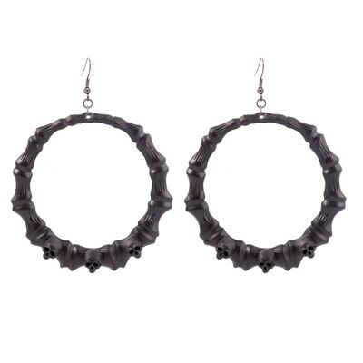 BAMBOO 3 SKULL EARRINGS -