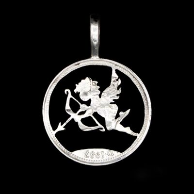 Cupid - Coin Pendant - New Ten Pence (1992-2013)