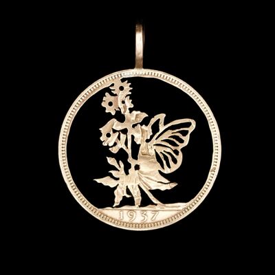 Fairy in the Daffodils - Solid Silver Dollar