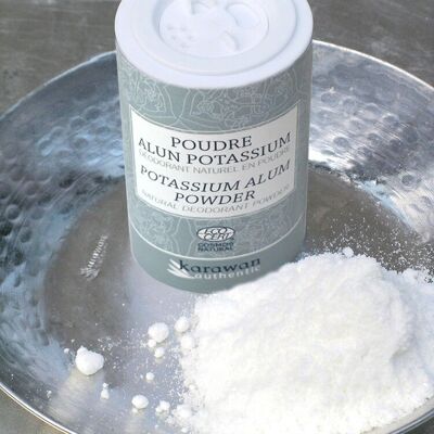 Natürliches Alaun-Kalium-Steinpulver – 90 g Salzstreuer-Box