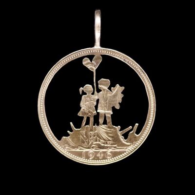 Banksy-inspired Boy & Girl - Solid Silver Crown (contact us for specific dates)