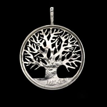 Chunky Tree of Life - Demi-dollar en argent massif (avant 1965) 1