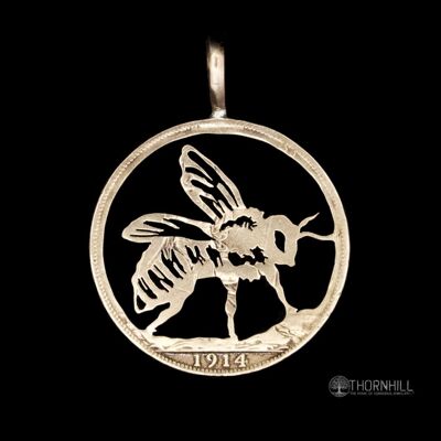 Busy Bee - Un chelín de plata maciza (anterior a 1919)