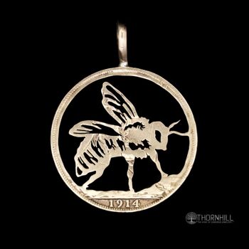 Busy Bee - Demi-couronne en argent massif (avant 1919) 1