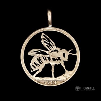 Abeja ocupada - Dólar de plata maciza