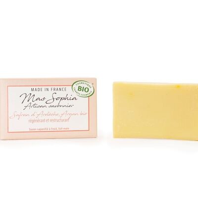 Organic superfatted cold soap argan & saffron