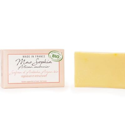 Organic superfatted cold soap argan & saffron