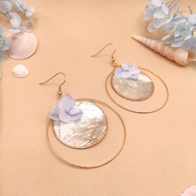 Boucles d'oreilles Sirena bleu