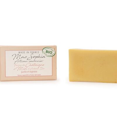 Organic superfatted cold soap with chestnut honey
