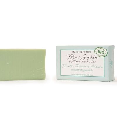 Peppermint superfatted organic cold soap